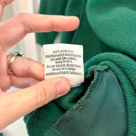 Dudley Stephens Cobble Hill Turtleneck Fleece Sweater Green Base Layer Small - Picture 6 of 7